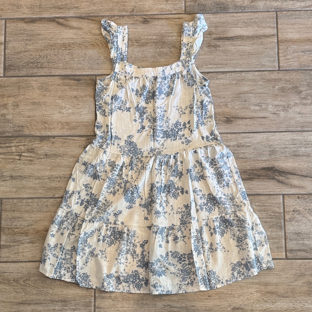 Monteau Womens Dress in Linen Blend very shabby chic size Medium